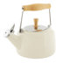 Chantal Sven Whistling Tea Kettle - 1.4 Quart Enamel On Steel Kettle With Natural Wood Handle, Black Scandinavian Design - View #6